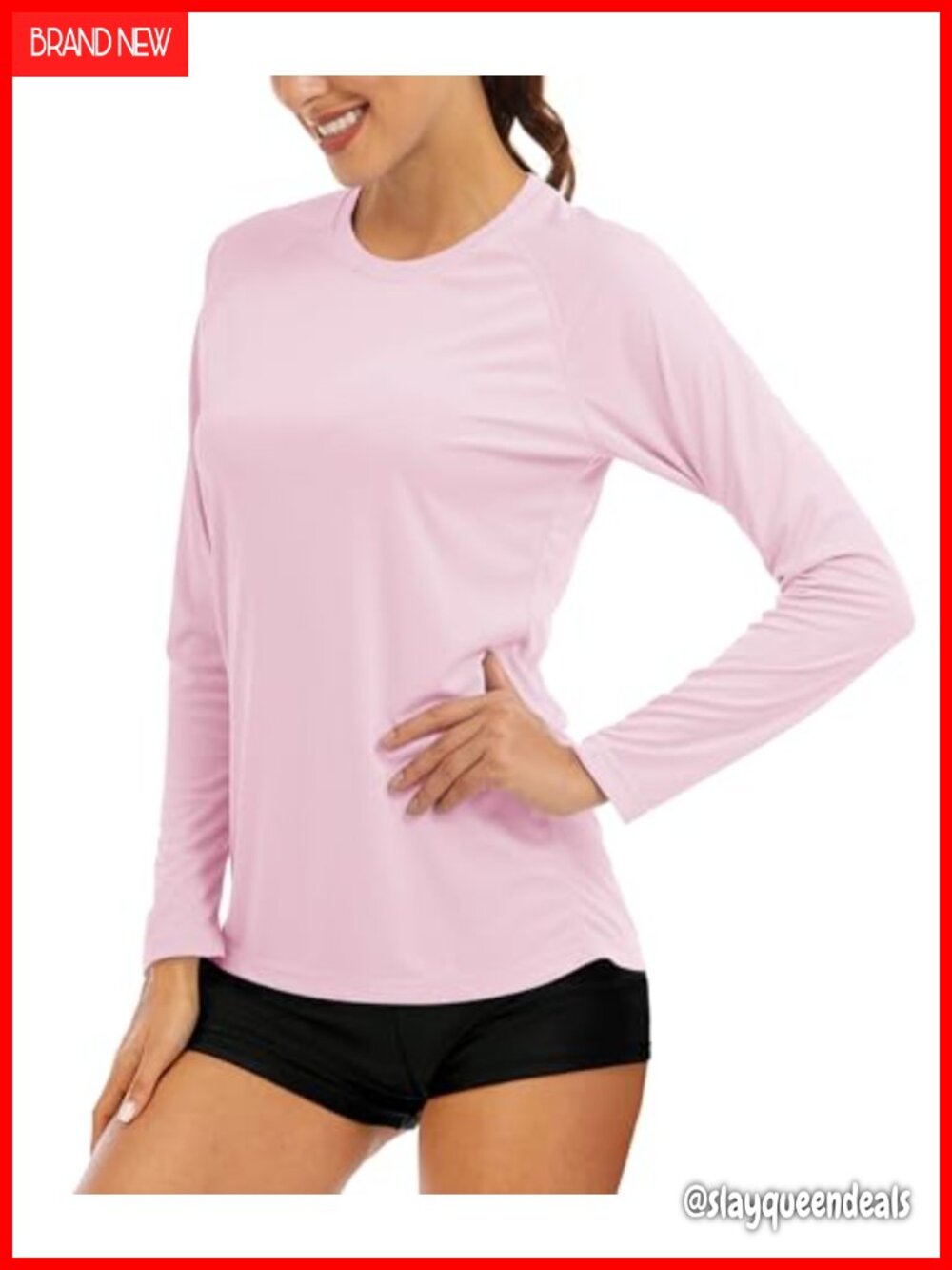 Women's UPF 50+ Long Sleeve Sun Protection Rash Guard Shirt